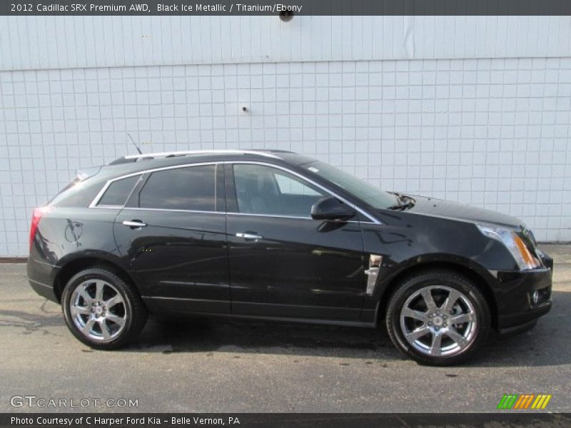 Black Ice Metallic / Titanium/Ebony 2012 Cadillac SRX Premium AWD