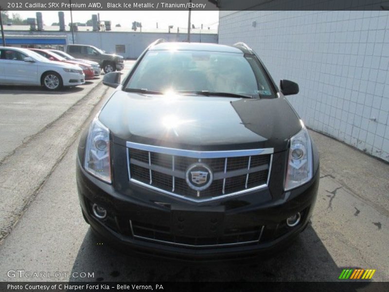 Black Ice Metallic / Titanium/Ebony 2012 Cadillac SRX Premium AWD