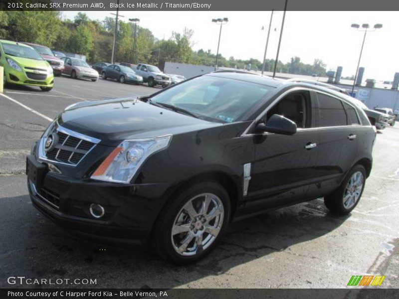 Black Ice Metallic / Titanium/Ebony 2012 Cadillac SRX Premium AWD