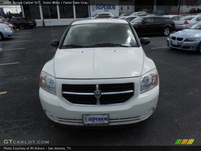 Stone White / Pastel Slate Gray 2007 Dodge Caliber SXT