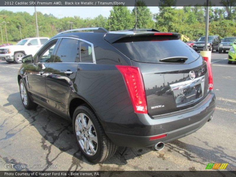 Black Ice Metallic / Titanium/Ebony 2012 Cadillac SRX Premium AWD