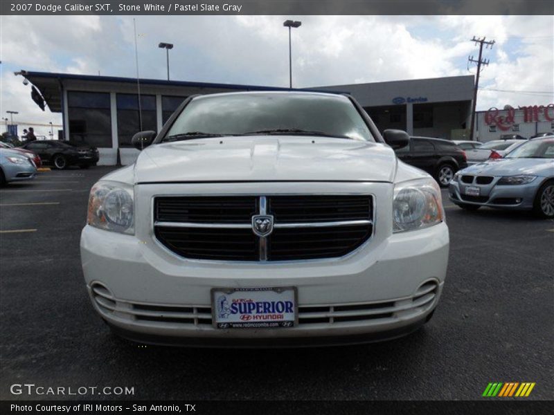 Stone White / Pastel Slate Gray 2007 Dodge Caliber SXT