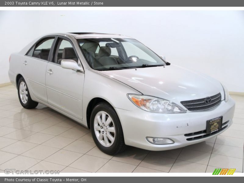 Lunar Mist Metallic / Stone 2003 Toyota Camry XLE V6