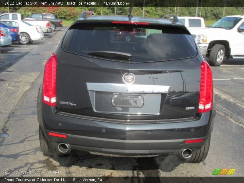 Black Ice Metallic / Titanium/Ebony 2012 Cadillac SRX Premium AWD