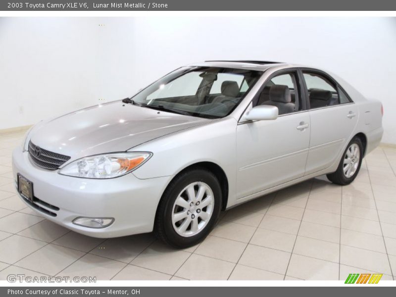 Lunar Mist Metallic / Stone 2003 Toyota Camry XLE V6