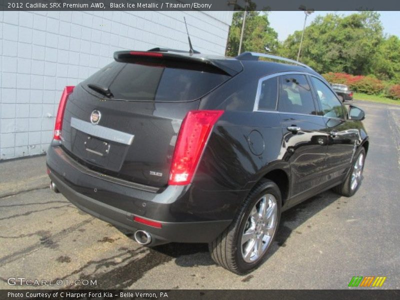 Black Ice Metallic / Titanium/Ebony 2012 Cadillac SRX Premium AWD