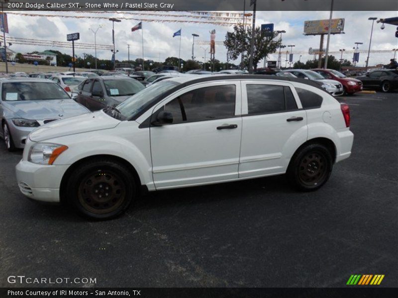 Stone White / Pastel Slate Gray 2007 Dodge Caliber SXT