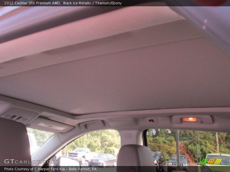 Black Ice Metallic / Titanium/Ebony 2012 Cadillac SRX Premium AWD