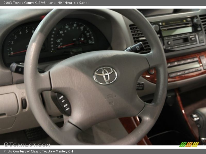Lunar Mist Metallic / Stone 2003 Toyota Camry XLE V6