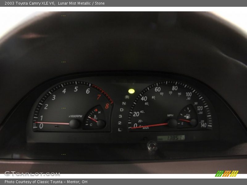 Lunar Mist Metallic / Stone 2003 Toyota Camry XLE V6