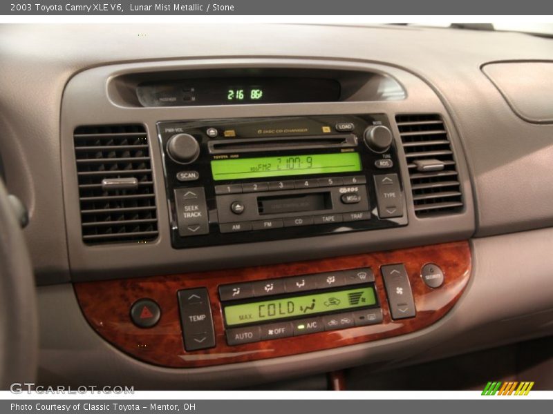 Lunar Mist Metallic / Stone 2003 Toyota Camry XLE V6