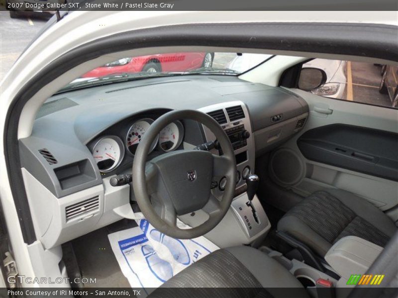 Stone White / Pastel Slate Gray 2007 Dodge Caliber SXT