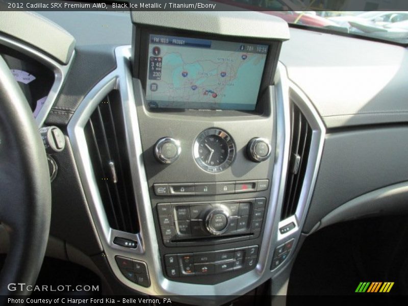 Black Ice Metallic / Titanium/Ebony 2012 Cadillac SRX Premium AWD
