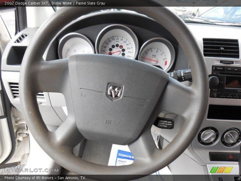 Stone White / Pastel Slate Gray 2007 Dodge Caliber SXT