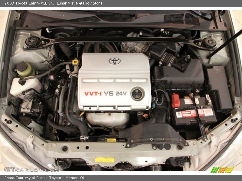 Lunar Mist Metallic / Stone 2003 Toyota Camry XLE V6