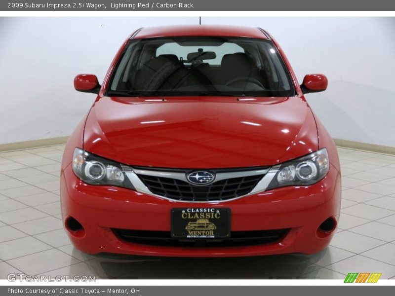 Lightning Red / Carbon Black 2009 Subaru Impreza 2.5i Wagon