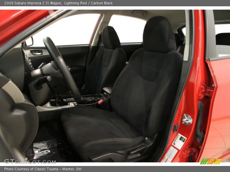Lightning Red / Carbon Black 2009 Subaru Impreza 2.5i Wagon