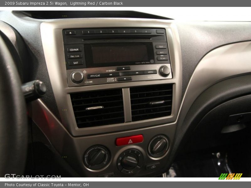Lightning Red / Carbon Black 2009 Subaru Impreza 2.5i Wagon
