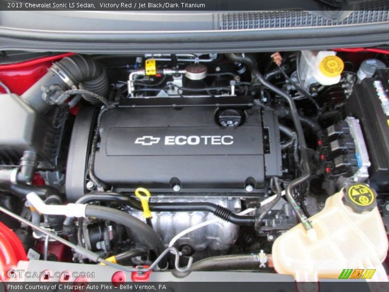 Victory Red / Jet Black/Dark Titanium 2013 Chevrolet Sonic LS Sedan