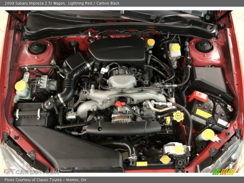 Lightning Red / Carbon Black 2009 Subaru Impreza 2.5i Wagon