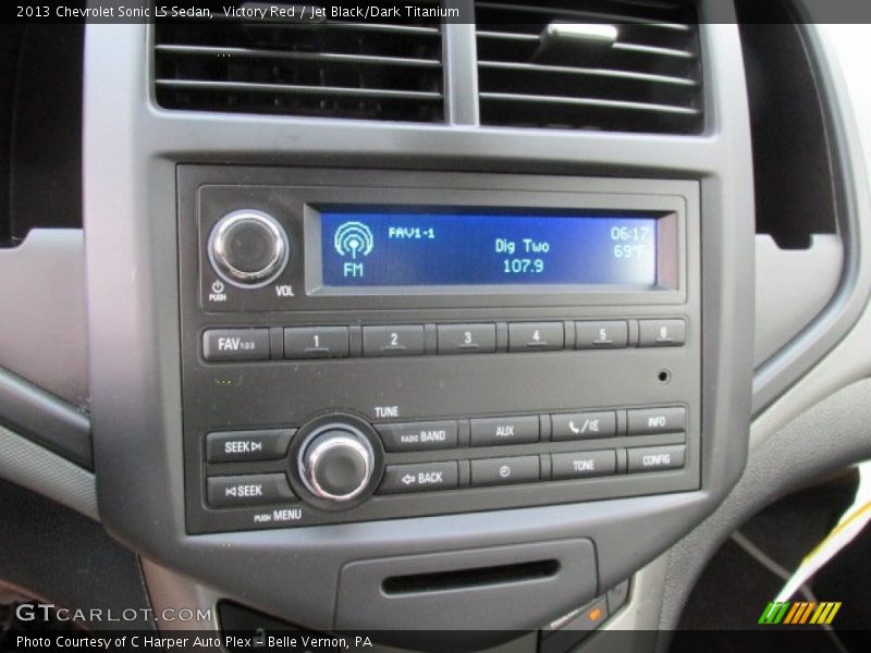 Victory Red / Jet Black/Dark Titanium 2013 Chevrolet Sonic LS Sedan