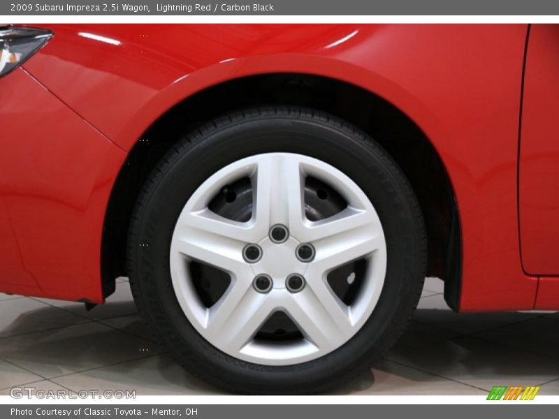 Lightning Red / Carbon Black 2009 Subaru Impreza 2.5i Wagon