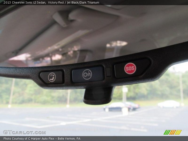 Victory Red / Jet Black/Dark Titanium 2013 Chevrolet Sonic LS Sedan