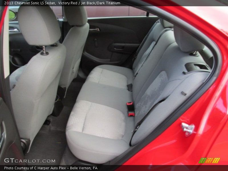 Victory Red / Jet Black/Dark Titanium 2013 Chevrolet Sonic LS Sedan