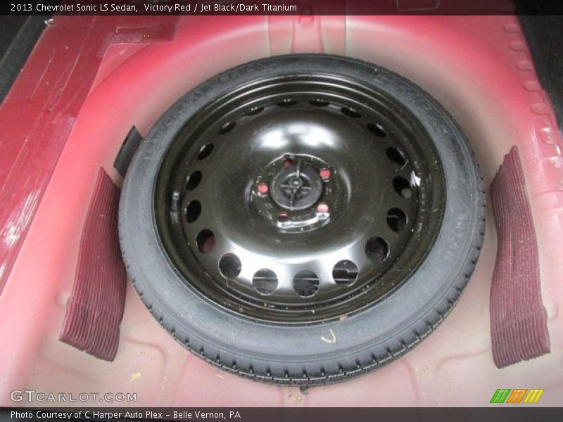 Victory Red / Jet Black/Dark Titanium 2013 Chevrolet Sonic LS Sedan
