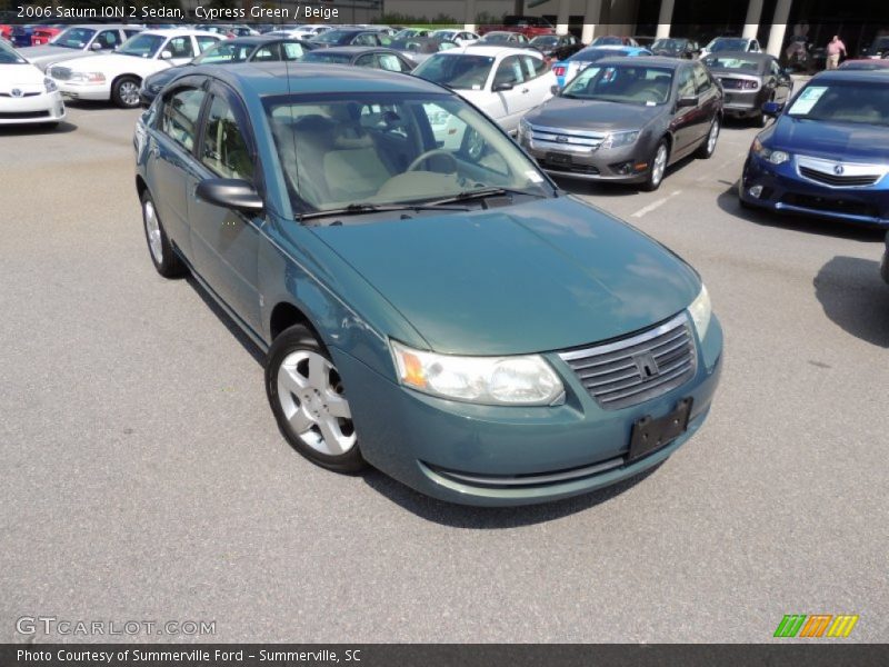 Cypress Green / Beige 2006 Saturn ION 2 Sedan