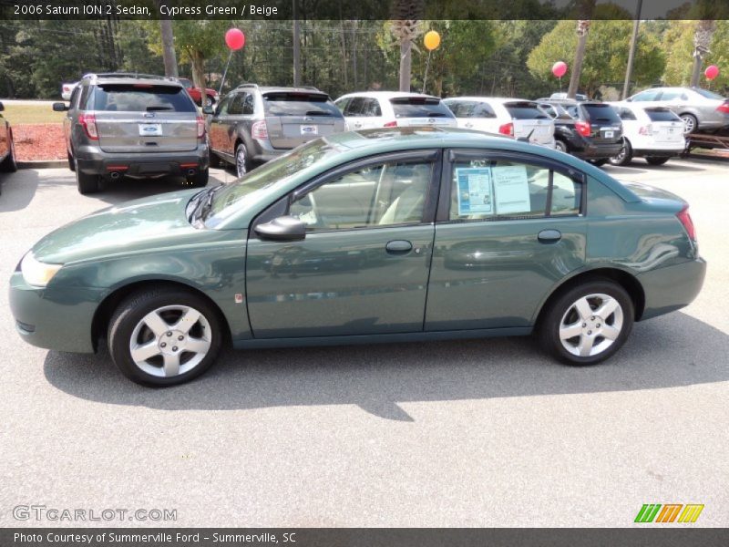 Cypress Green / Beige 2006 Saturn ION 2 Sedan