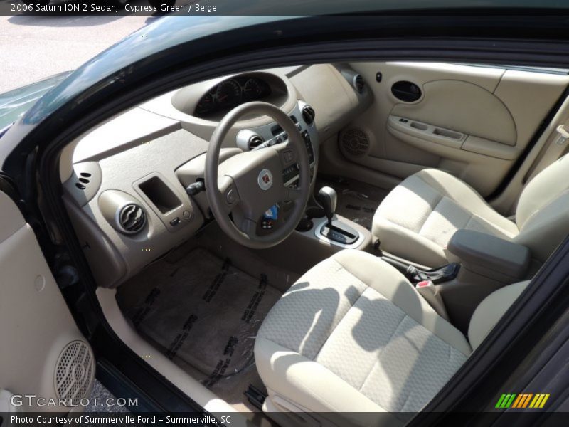 Cypress Green / Beige 2006 Saturn ION 2 Sedan