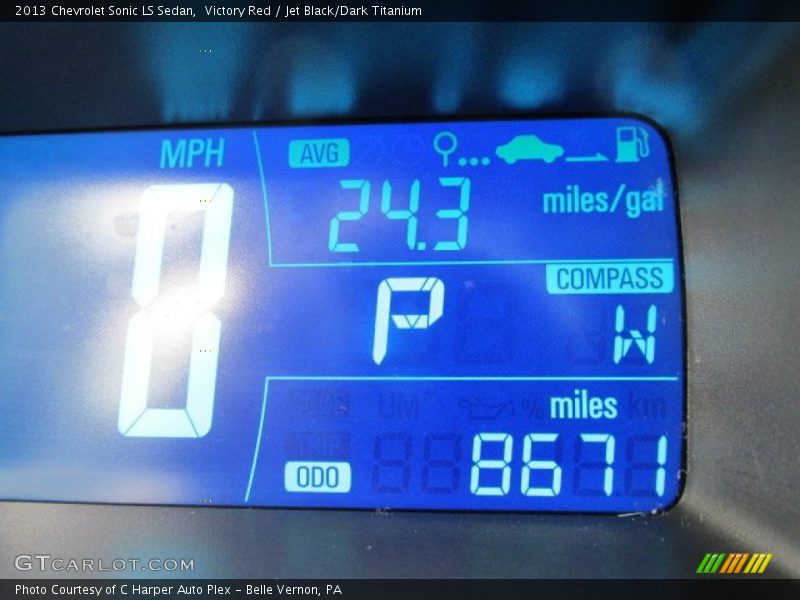 Victory Red / Jet Black/Dark Titanium 2013 Chevrolet Sonic LS Sedan