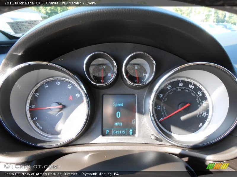 Granite Gray Metallic / Ebony 2011 Buick Regal CXL