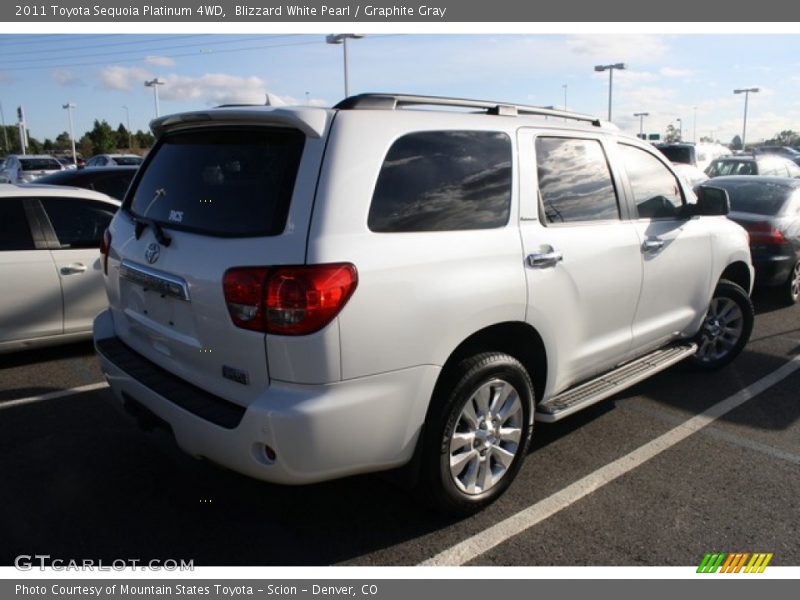 Blizzard White Pearl / Graphite Gray 2011 Toyota Sequoia Platinum 4WD