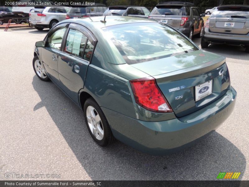 Cypress Green / Beige 2006 Saturn ION 2 Sedan