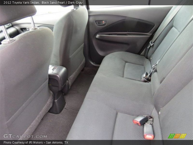 Black Sand Pearl / Dark Gray 2012 Toyota Yaris Sedan