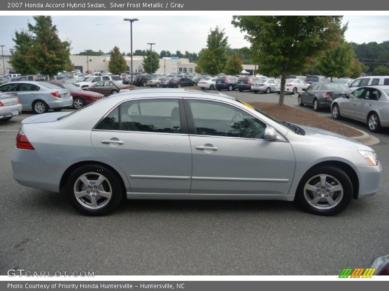 Silver Frost Metallic / Gray 2007 Honda Accord Hybrid Sedan