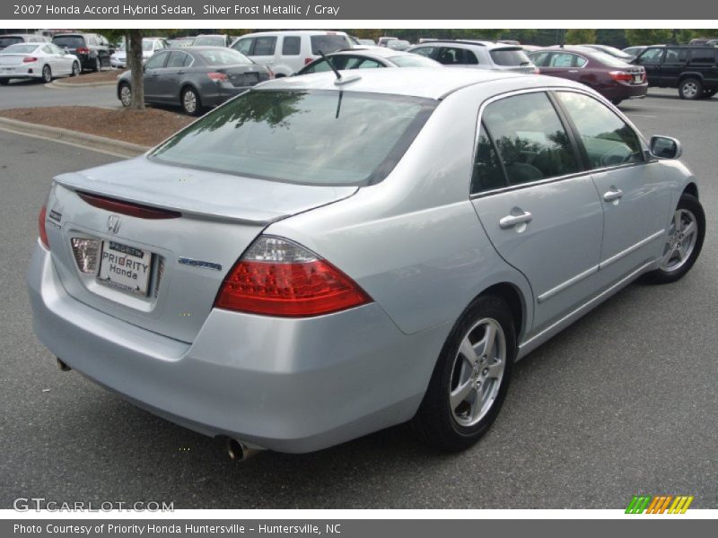 Silver Frost Metallic / Gray 2007 Honda Accord Hybrid Sedan