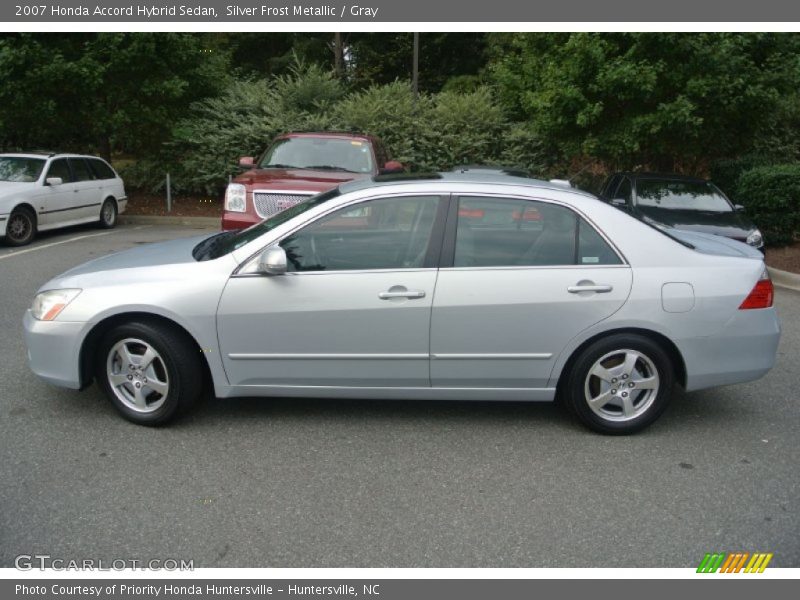 Silver Frost Metallic / Gray 2007 Honda Accord Hybrid Sedan