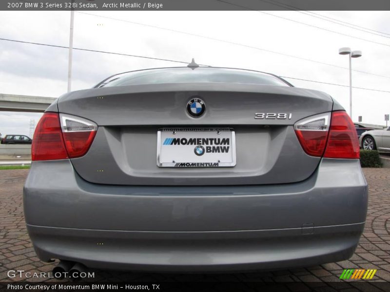 Arctic Metallic / Beige 2007 BMW 3 Series 328i Sedan