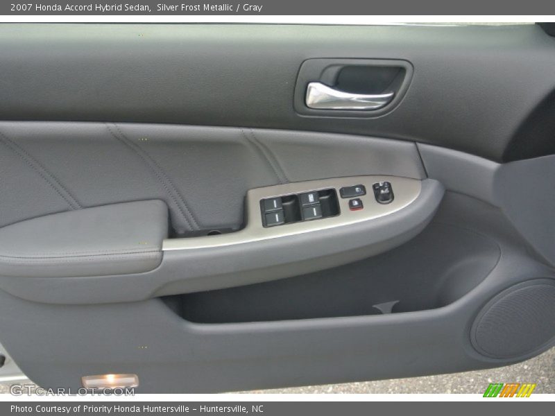 Silver Frost Metallic / Gray 2007 Honda Accord Hybrid Sedan