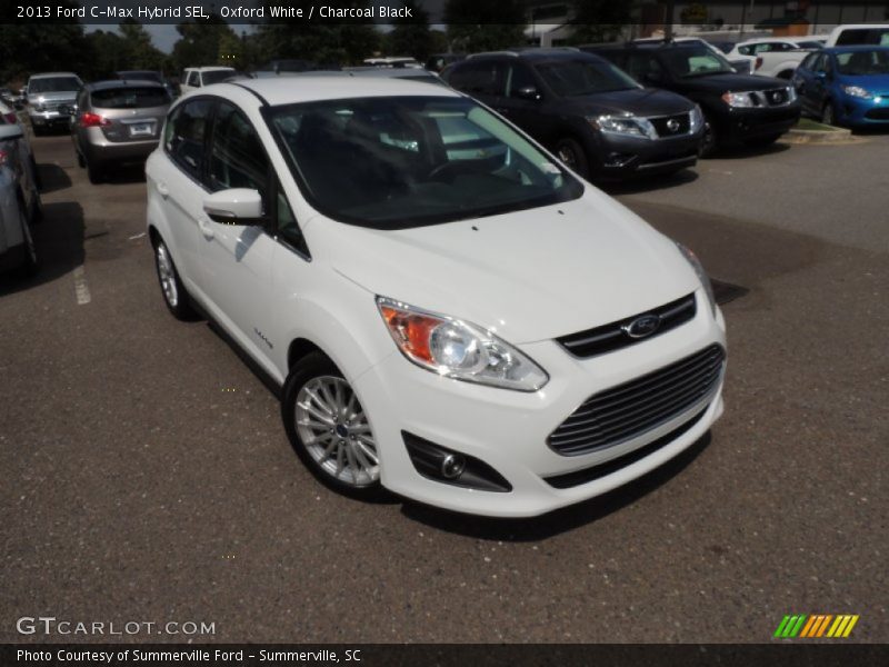 Oxford White / Charcoal Black 2013 Ford C-Max Hybrid SEL