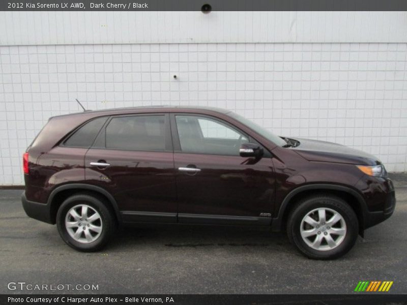 Dark Cherry / Black 2012 Kia Sorento LX AWD