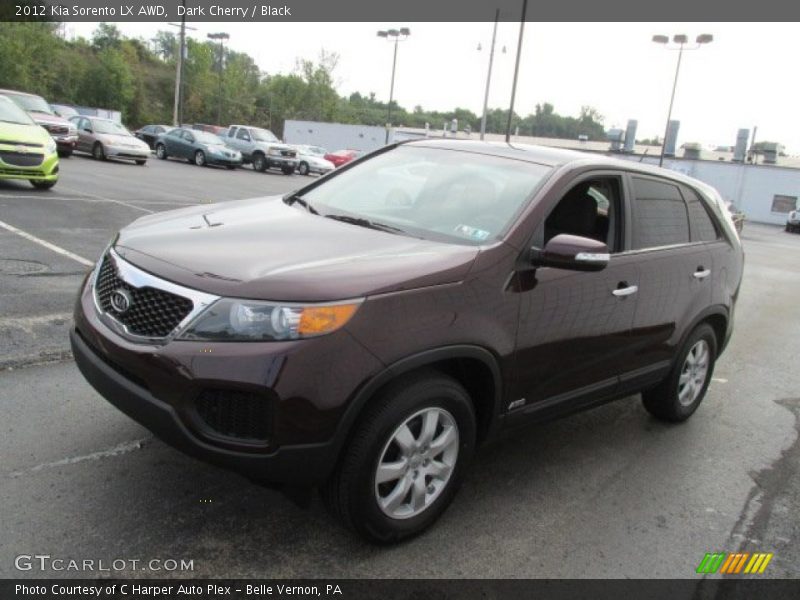 Dark Cherry / Black 2012 Kia Sorento LX AWD