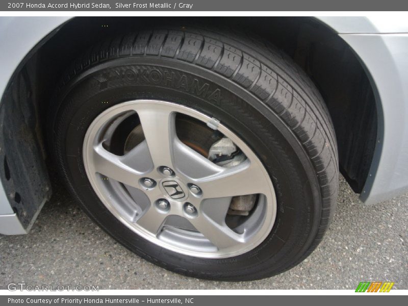 Silver Frost Metallic / Gray 2007 Honda Accord Hybrid Sedan