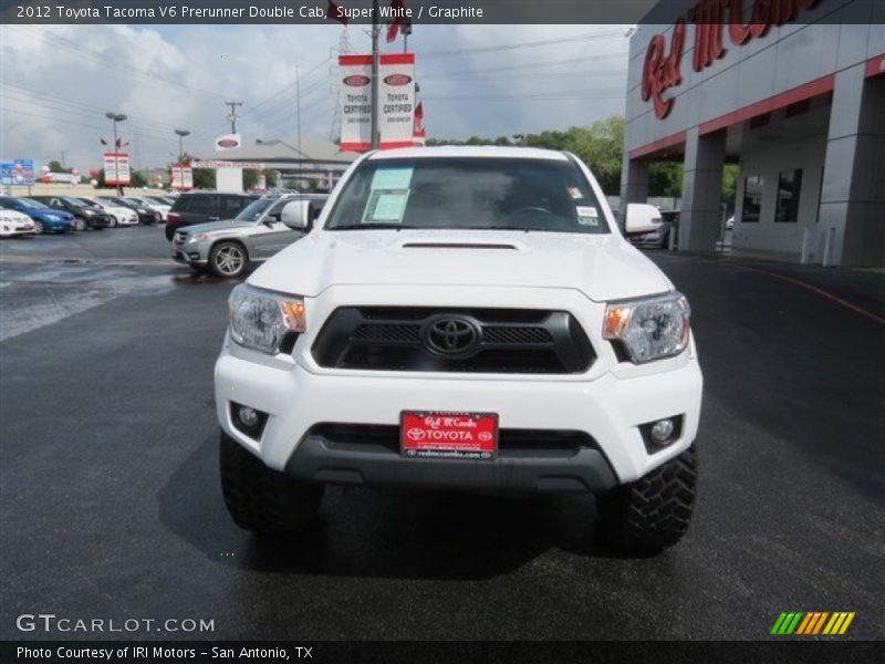Super White / Graphite 2012 Toyota Tacoma V6 Prerunner Double Cab