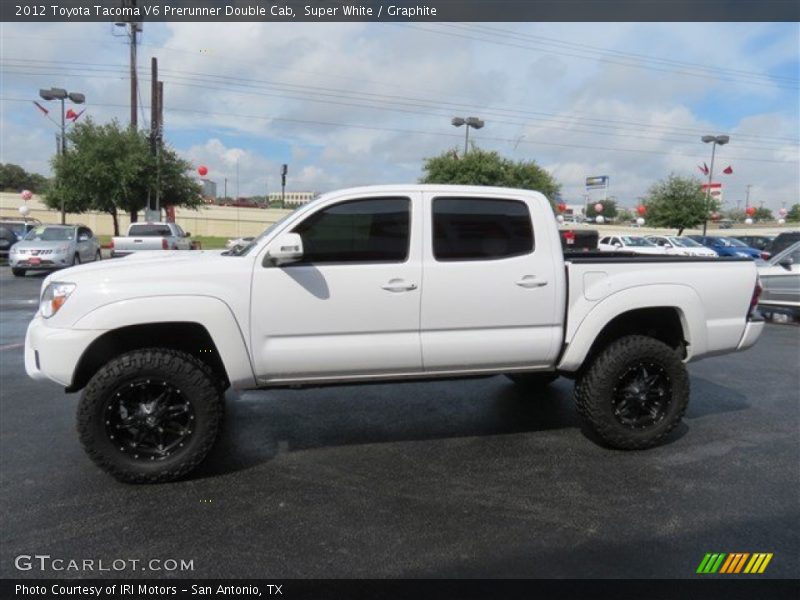 Super White / Graphite 2012 Toyota Tacoma V6 Prerunner Double Cab
