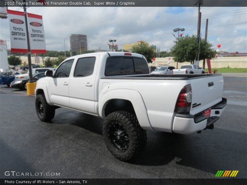 Super White / Graphite 2012 Toyota Tacoma V6 Prerunner Double Cab