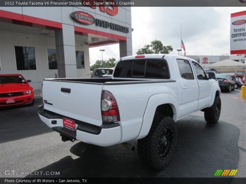 Super White / Graphite 2012 Toyota Tacoma V6 Prerunner Double Cab